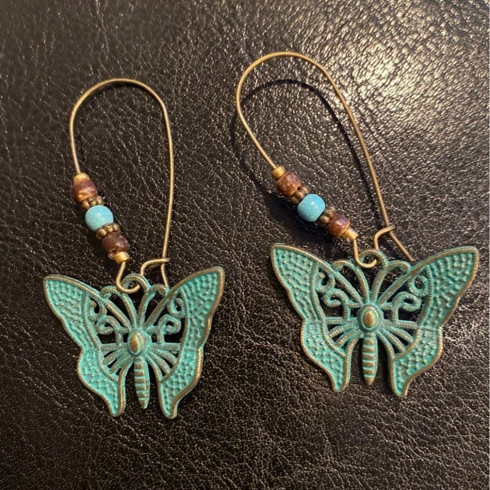 Boho butterfly earrings
